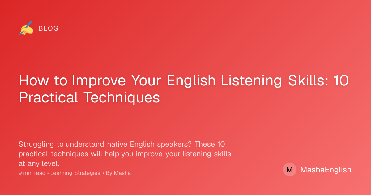 Improve English Listening Skills - 10 Practical Techniques | Learn With ...