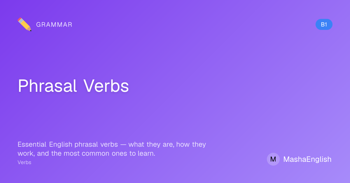 English Phrasal Verbs - Look Up, Get Along, Turn Down | Learn With Masha